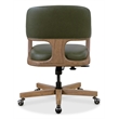 Bowery Hill Executive Swivel Tilt Chair in Forest Green Leather