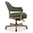 Bowery Hill Executive Swivel Tilt Chair in Forest Green Leather