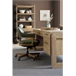 Bowery Hill Executive Swivel Tilt Chair in Forest Green Leather