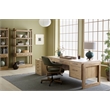 Bowery Hill Executive Swivel Tilt Chair in Forest Green Leather