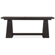 Bowery Hill Flip-Top Oak Console Table in Burnt Timber Black Wood