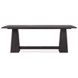 Bowery Hill Flip-Top Oak Console Table in Burnt Timber Black Wood
