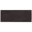 Bowery Hill Flip-Top Oak Console Table in Burnt Timber Black Wood