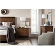 Bowery Hill 3 Drawer Nightstand with Charging Station in Dark Walnut