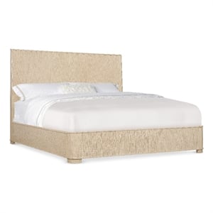 Bowery Hill California King Panel Bed in Polished Limestone Oak Finish