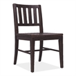 Bowery Hill Splatback Oak Dining Side Chair in Burnt Timber Black
