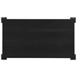 Bowery Hill Rectangle Gathering Desk in Charred Black Wood Finish