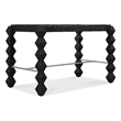 Bowery Hill Rectangle Gathering Desk in Charred Black Wood Finish