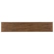 Bowery Hill Flip-Top Oak Console Table in Worn Saddle Brown Wood