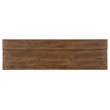 Bowery Hill Flip-Top Oak Console Table in Worn Saddle Brown Wood