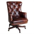 Bowery Hill Executive Leather Swivel Tilt Chair with Adjustable Height