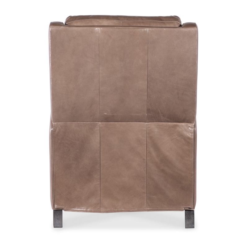 Bowery Hill Power Recliner with Power Headrest in Light Mocha Leather