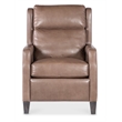 Bowery Hill Power Recliner with Power Headrest in Light Mocha Leather