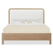 Bowery Hill California King Panel Bed in Sunbleached Beige Leather