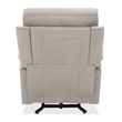 Bowery Hill Power Lift Recliner Chair with Headrest in Gray Leather