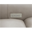 Bowery Hill Power Lift Recliner Chair with Headrest in Gray Leather