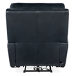 Bowery Hill Zero Gravity Power Recliner with Headrest in Blue Leather