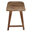 Bowery Hill Backless Counter Stool in Acacia Natural Brown Wood