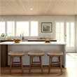 Bowery Hill Backless Counter Stool in Acacia Natural Brown Wood