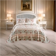 Bowery Hill 3-Piece King Bedspread Set with Reversible Rose Print in Blue