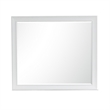 Bowery Hill Landscape Dresser Mirror with Wood Frame in White Finish