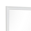 Bowery Hill Landscape Dresser Mirror with Wood Frame in White Finish