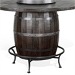 Bowery Hill 54 in Counter Height Pub Table with Barrel Design in Brown