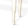 Bowery Hill Side End Table with Scalloped Trim in Distressed White Mahogany
