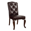 Bowery Hill 9-Piece Extendable Pedestal Dining Set in Brown Cherry