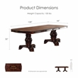 Bowery Hill 9-Piece Extendable Pedestal Dining Set in Brown Cherry