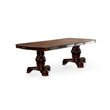 Bowery Hill 7-Piece Extendable Dining Set with Double Pedestals in Brown Cherry