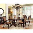 Bowery Hill 7-Piece Extendable Dining Set with Double Pedestals in Brown Cherry