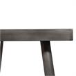 Bowery Hill Mid-century Modern Metal Dining Table in Gray Finish
