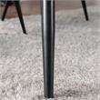 Bowery Hill Mid-century Modern Metal Dining Table in Gray Finish
