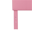 Bowery Hill Faux Leather Full/Queen Panel Headboard in Pink