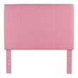 Bowery Hill Faux Leather Full/Queen Panel Headboard in Pink