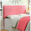 Bowery Hill Faux Leather Full/Queen Panel Headboard in Pink