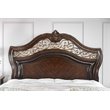 Bowery Hill Wood King Panel Bed in Brown Cherry Finish