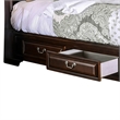 Bowery Hill Wood King Storage Platform Bed in Brown Cherry