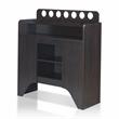 Bowery Hill Contemporary Wood Buffet with 7-Bottle Storage in Espresso