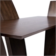Bowery Hill 7-Piece Contemporary Wood Dining Table Set in Brown Cherry Finish