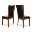 Bowery Hill 7-Piece Contemporary Wood Dining Table Set in Brown Cherry Finish
