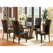 Bowery Hill 7-Piece Contemporary Wood Dining Table Set in Brown Cherry Finish