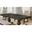 Bowery Hill 6-Piece Solid Wood Dining Table Set in Espresso Finish