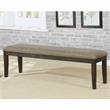 Bowery Hill 6-Piece Solid Wood Dining Table Set in Espresso Finish