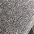 Bowery Hill Transitional Fabric Armchair in Gray with Rolled Arms
