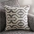 Bowery Hill Transitional Fabric Armchair in Gray with Rolled Arms