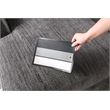 Bowery Hill Chenille Right Hand Facing Loveseat in Gray