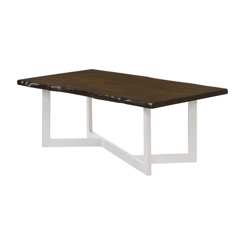 Bowery Hill Wood 2-Piece Coffee Table and End Table Set in Oak