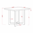 Bowery Hill Wood 2-Piece Coffee Table and End Table Set in Oak